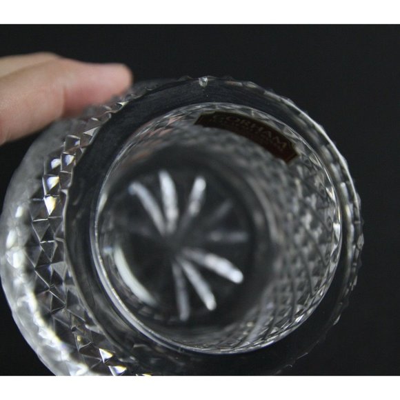 Gorham FULL LEAD CRYSTAL CANDLE HOLDERS Hand Crafted in Yugoslavia Hand Cut ANB - Picture 9 of 12